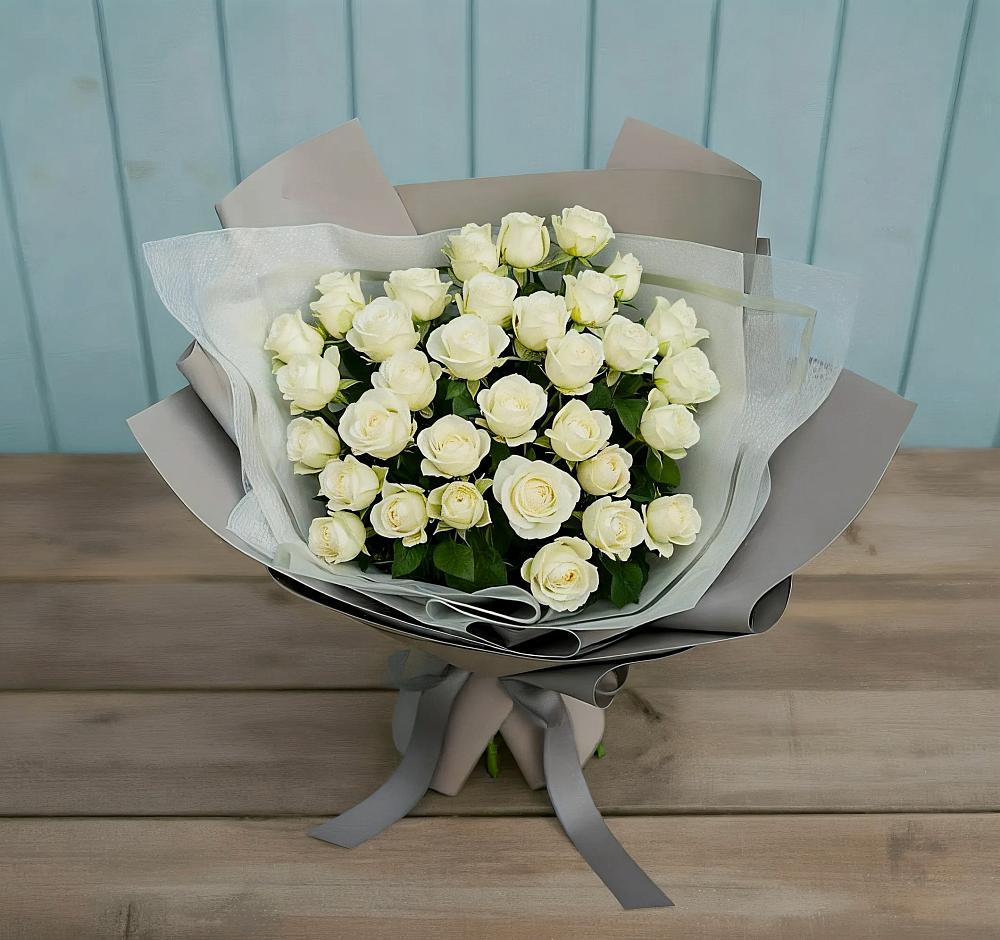 Букет Белоснежная нежность в Сычёво