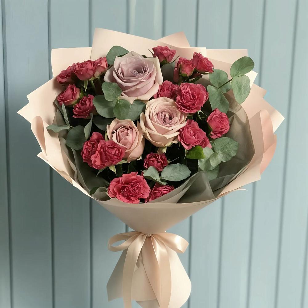 Букет цветов из: Гвоздики и Розы в Сычёво