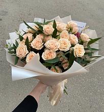 Букет Кремовые розы Латте в Сычёво