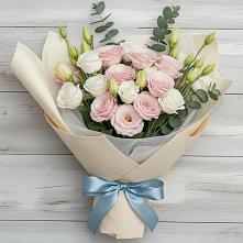 Букет цветов из:  Лизиантусы #REPLACE_PRED# Сычёво