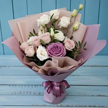 Букет цветов из:  Розы и Лизиантусы в Сычёво