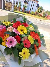 Букет цветов из:  Герберы #REPLACE_PRED# Сычёво