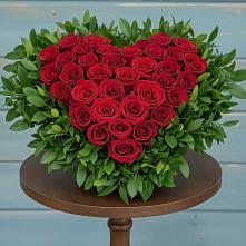 Цветочная композиция из Розы в виде сердца #REPLACE_PRED# Сычёво