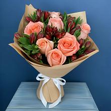 Букет цветов из:  Розы и Альстромерии в Сычёво