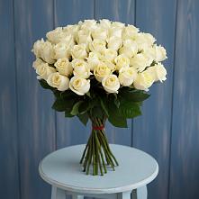 Букет 51 Белая роза Эдлесс Лав в Сычёво
