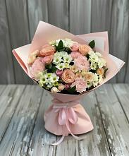 Букет цветов из:  Гвоздики, Розы и Хризантемы в Сычёво