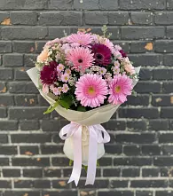 Букет цветов из:  Герберы и Хризантемы в Сычёво