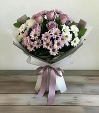 Букет цветов из:  Хризантемы и Розы в Сычёво