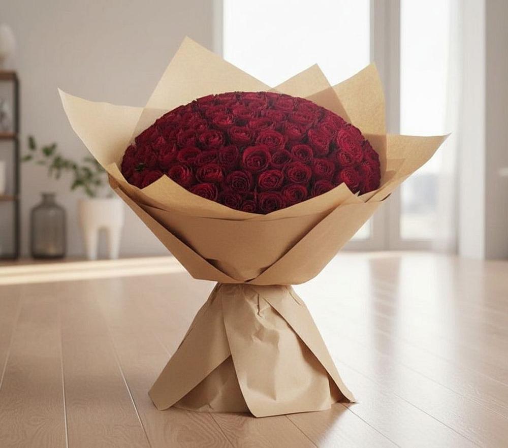 Букет 101 Красная роза в Сычёво