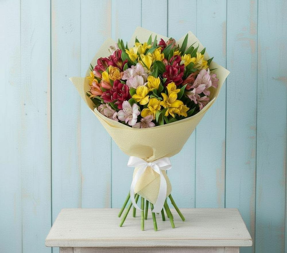 Букет цветов из: Альстромерии в Сычёво