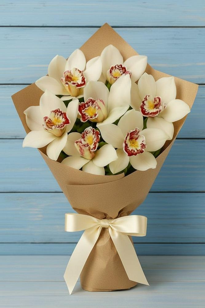 Букет цветов из: Орхидеи и Розы в Сычёво