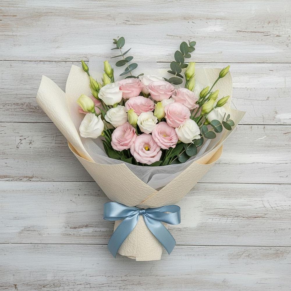 Букет цветов из: Лизиантусы в Сычёво